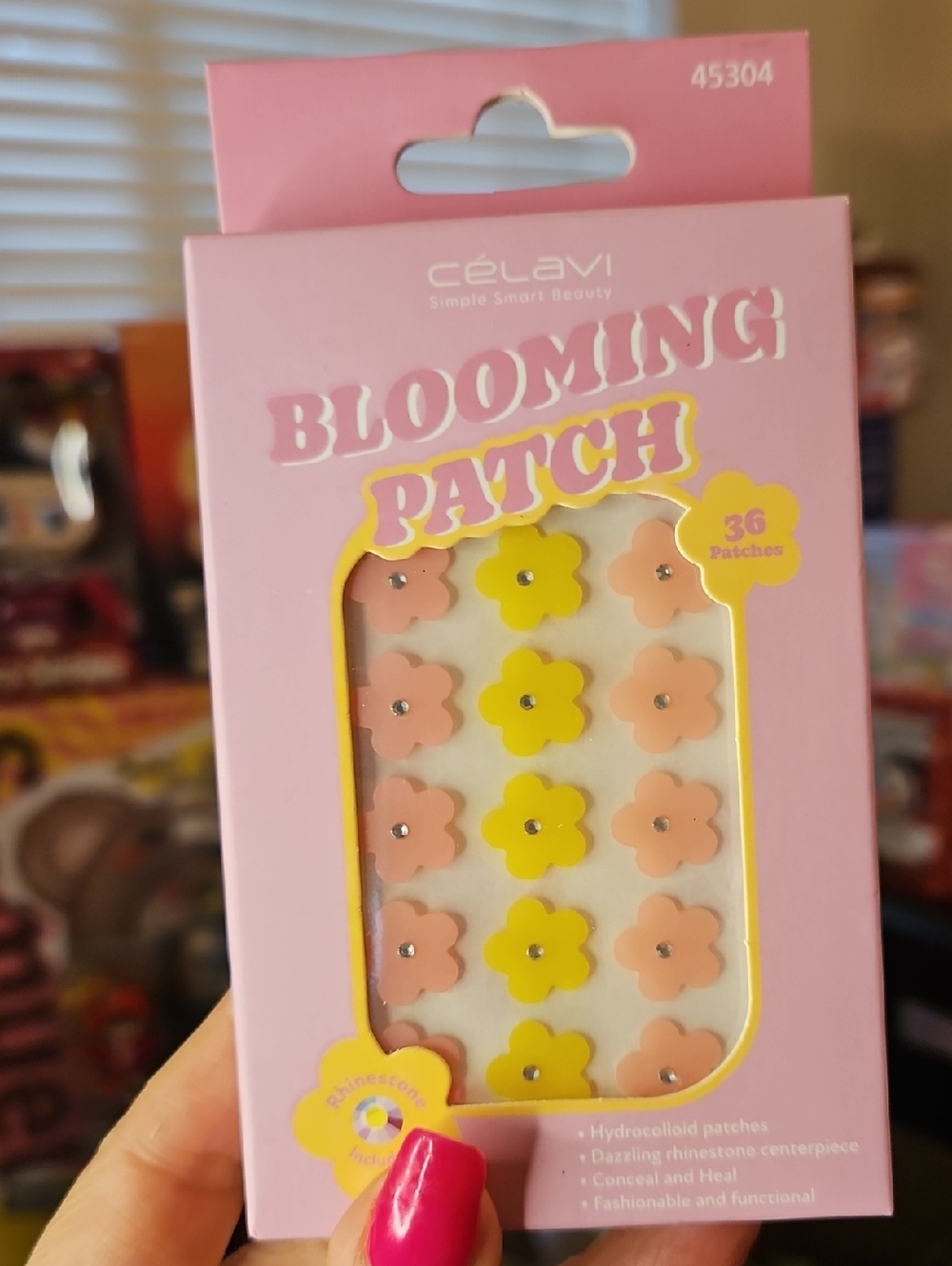 Blooming Patch Flower Hydrocolloid Pimple Patch - Pink & Yellow